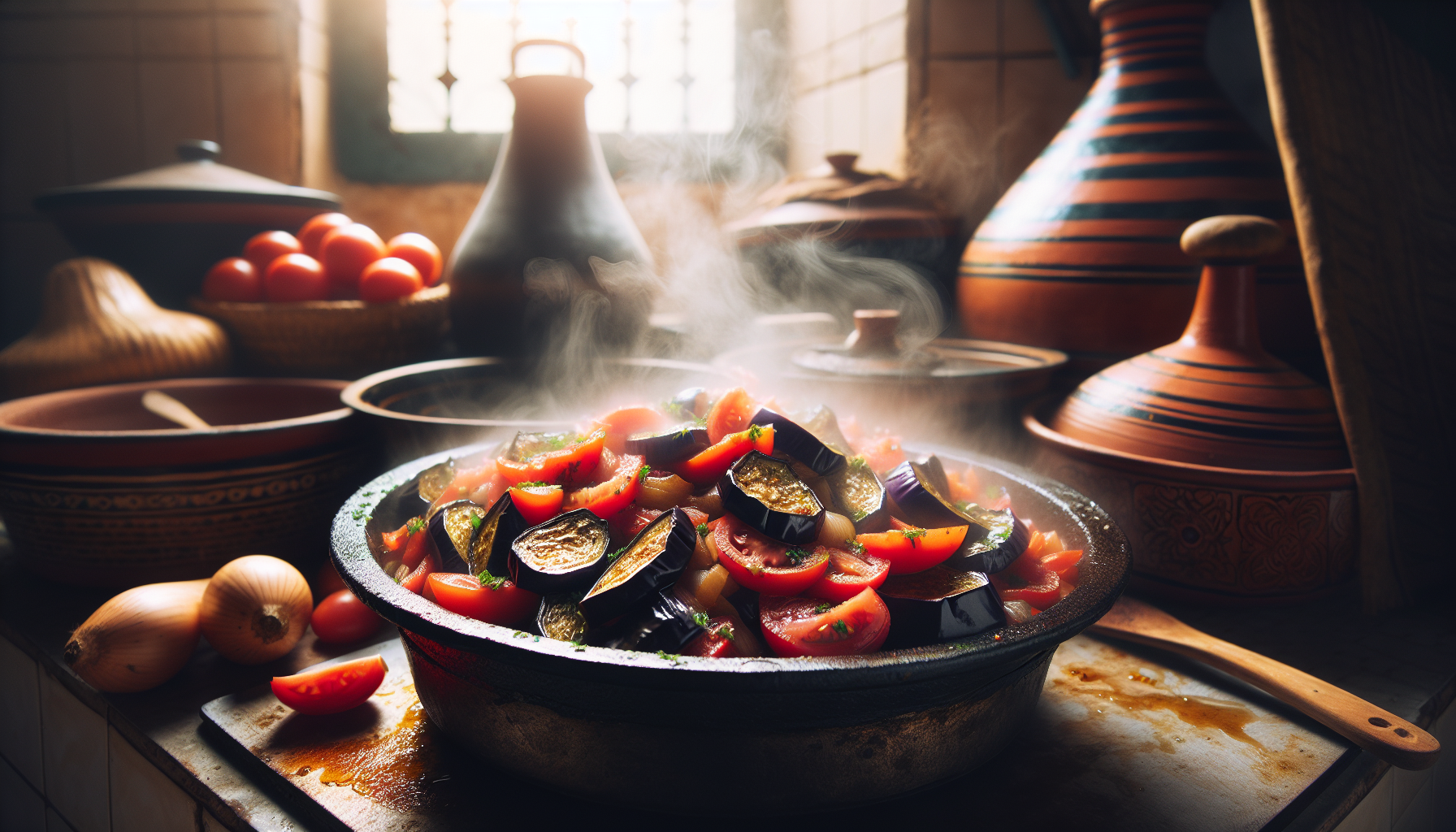 Cooking Zaalouk: Smoky Eggplant and Tomato Salad with Moroccan Spices
