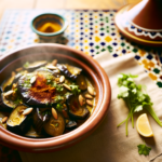 Marrakech-style zaalouk with smoky charred eggplant served in a bowl